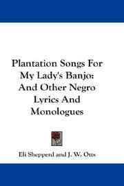 Tapa de Plantation Songs for My Lady's Banjo