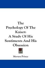 Tapa de The psychology of the Kaiser