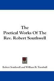Tapa de The Poetical Works Of The Rev. Robert Southwell