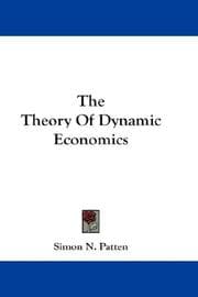 Tapa de The theory of dynamic economics