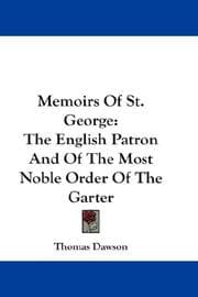 Tapa de Memoirs Of St. George