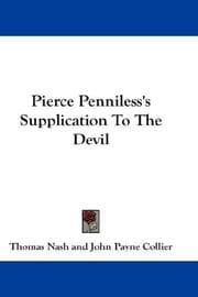 Tapa de Pierce Penniless's Supplication To The Devil