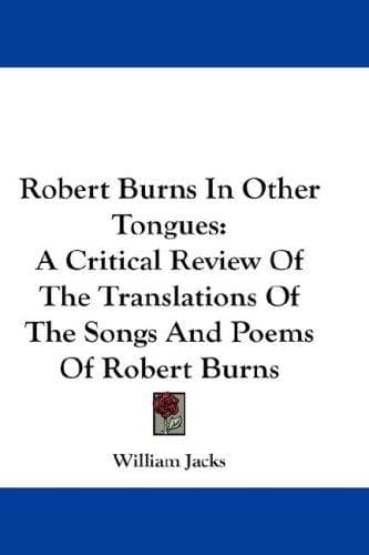 Tapa de Robert Burns In Other Tongues