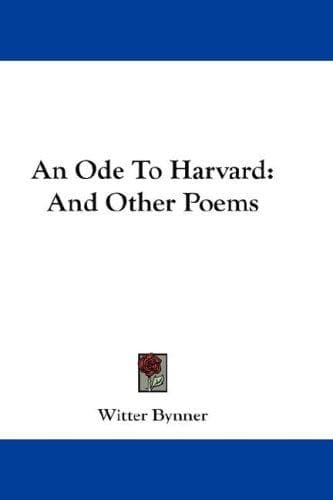 Tapa de An ode to Harvard