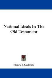 Tapa de National Ideals In The Old Testament