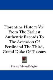 Tapa de Florentine History V5