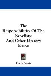 Tapa de The Responsibilities Of The Novelists