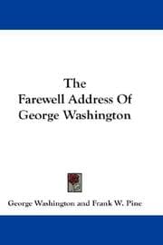 Tapa de The Farewell Address Of George Washington