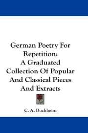 Tapa de German Poetry For Repetition