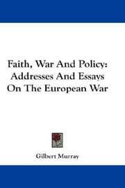 Tapa de Faith, War And Policy