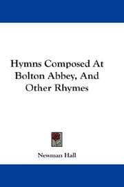 Tapa de Hymns Composed At Bolton Abbey, And Other Rhymes
