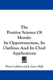Tapa de The Positive Science Of Morals