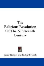 Tapa de The Religious Revolution Of The Nineteenth Century