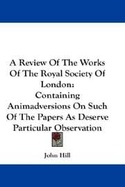Tapa de A Review Of The Works Of The Royal Society Of London