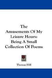 Tapa de The Amusements Of My Leisure Hours