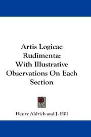 Tapa de Artis logicae rudimenta