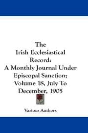 Tapa de The Irish Ecclesiastical Record