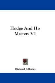 Tapa de Hodge And His Masters V1