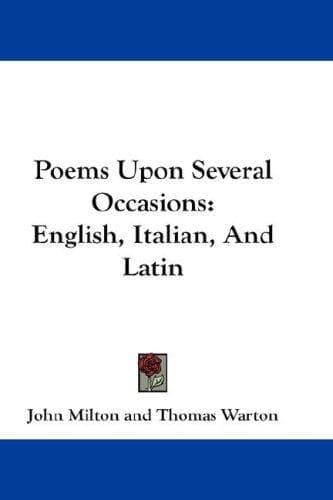 Tapa de Poems upon Several Occasions
