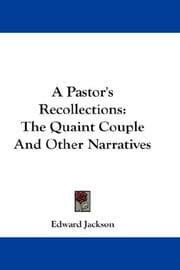 Tapa de A Pastor's Recollections