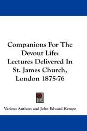 Tapa de Companions For The Devout Life