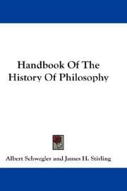 Tapa de Handbook of the history of philosophy
