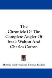 Tapa de The Chronicle Of The Complete Angler Of Izaak Walton And Charles Cotton