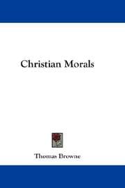Tapa de Christian Morals
