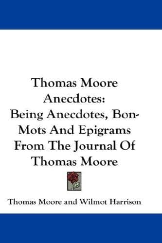 Tapa de Thomas Moore Anecdotes