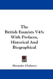 Tapa de The British Essayists V45