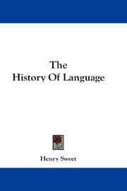 Tapa de The history of language