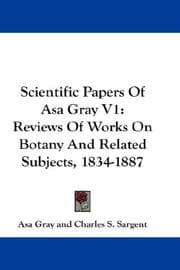 Tapa de Scientific Papers Of Asa Gray V1