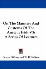 Tapa de On The Manners And Customs Of The Ancient Irish V3