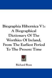 Tapa de Biographia Hibernica V1