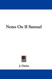 Tapa de Notes On II Samuel