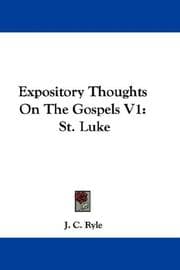 Tapa de Expository Thoughts On The Gospels V1