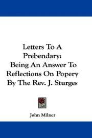 Tapa de Letters To A Prebendary
