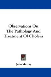 Tapa de Observations On The Pathology And Treatment Of Cholera
