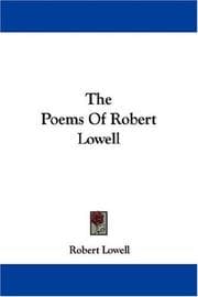 Tapa de The Poems Of Robert Lowell