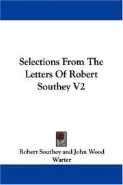 Tapa de Selections From The Letters Of Robert Southey V2