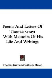 Tapa de Poems And Letters Of Thomas Gray