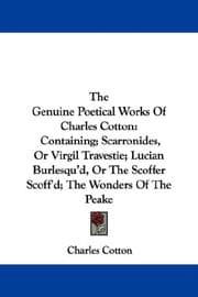 Tapa de The Genuine Poetical Works Of Charles Cotton