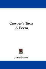 Tapa de Cowper's Text