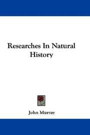 Tapa de Researches In Natural History