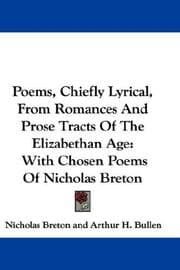Tapa de Poems, Chiefly Lyrical, From Romances And Prose Tracts Of The Elizabethan Age