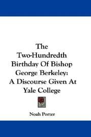 Tapa de The Two-Hundredth Birthday Of Bishop George Berkeley