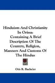 Tapa de Hinduism And Christianity In Orissa