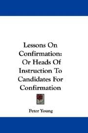 Tapa de Lessons On Confirmation