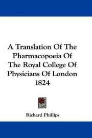 Tapa de A Translation Of The Pharmacopoeia Of The Royal College Of Physicians Of London 1824
