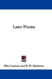 Tapa de Later poems